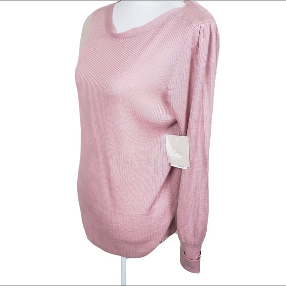 NWT’s 14th and Union blush pink‎ knit sweater - Picture 3 of 8